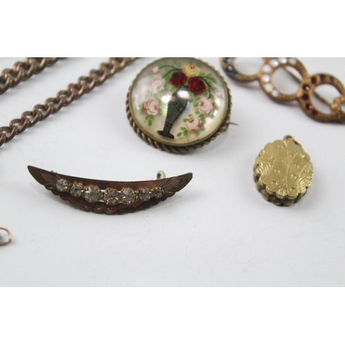 538 - A collection of antique jewellery (102g)