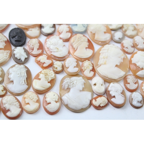 566 - A collection of loose cameo panels for repurposing (95g)