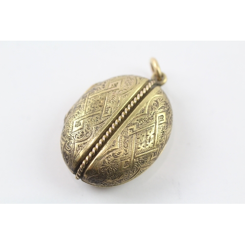 78 - 15ct gold Victorian locket (6.2g)