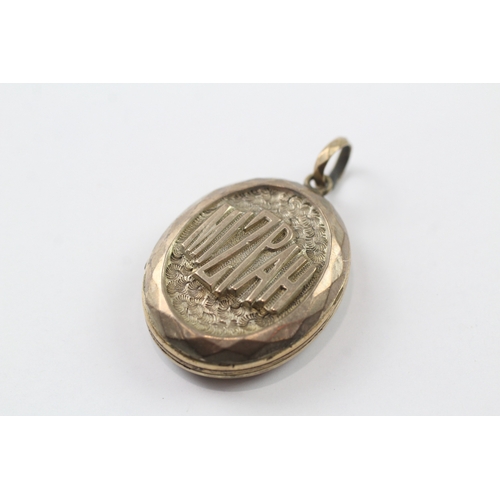 90 - 9ct gold back and front 'Mizpah' locket (7.8g)