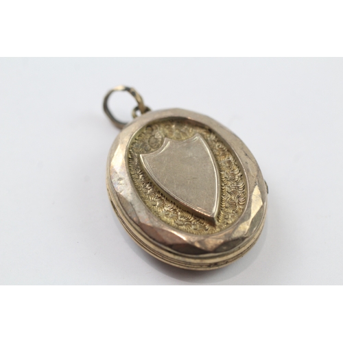 90 - 9ct gold back and front 'Mizpah' locket (7.8g)