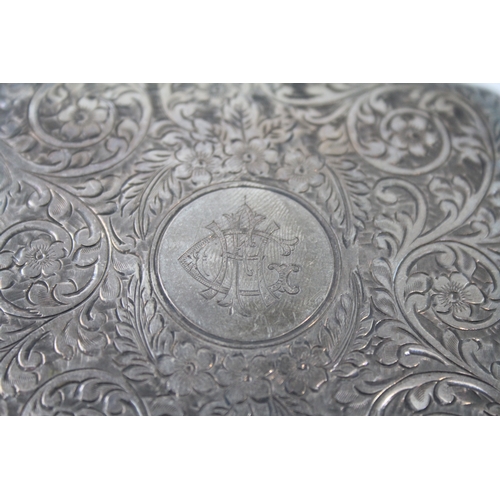 331 - Antique 1922 Birmingham Sterling Silver Tobacciana Cigarette Case (108g)