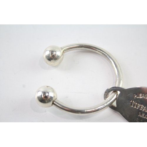 352 - 2001 TIFFANY & CO. .925 Sterling Silver 'Return To' Keyring (34g)