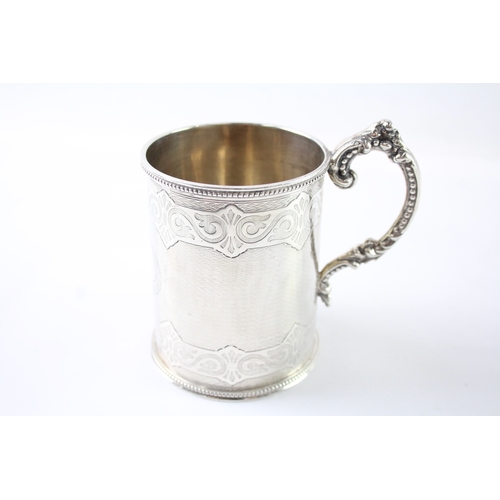 360 - Antique Victorian Hallmarked 1865 London Sterling Silver Christening Cup 163g