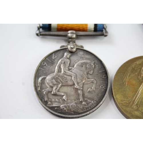 399 - WW1 Medal Pair 330455 Pte T. Bastin R War R x 2