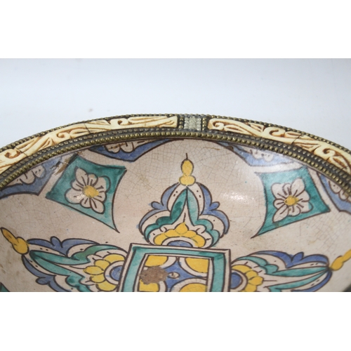 407 - 19th Century Moroccan Tajine Bowl/Wall Plate