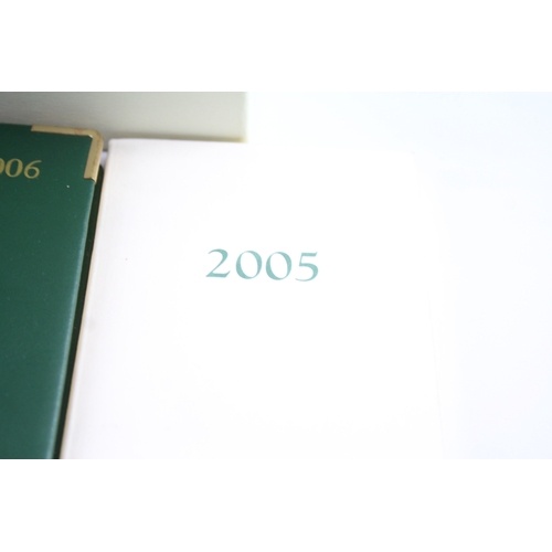 412 - 3 x ROLEX Complimentary Un-Used Pocket Diary's In Original Boxes Inc 2001, 2005