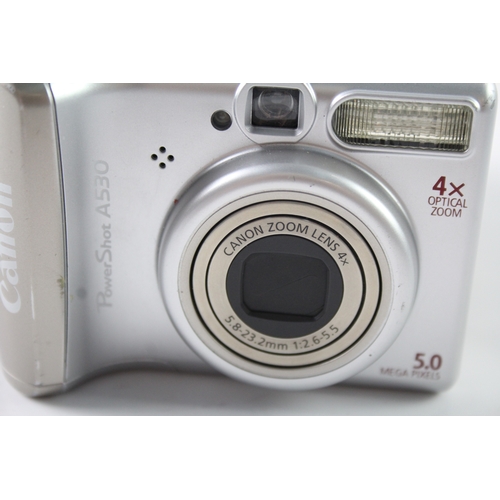 441 - Canon Powershot A530 Digital Compact Camera Working w/ Canon 4x Optical Zoom