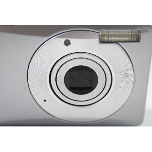 443 - Canon Ixus 75 Digital Compact Camera Working w/ Canon 3x Zoom Lens