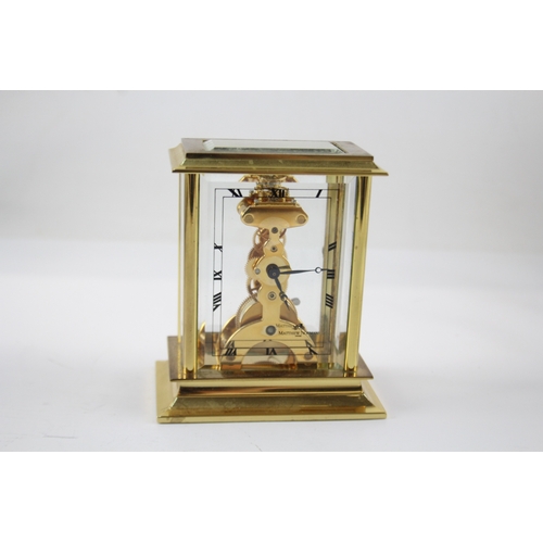 466 - Matthew Norman Skeleton Carriage Clock Key-Wind