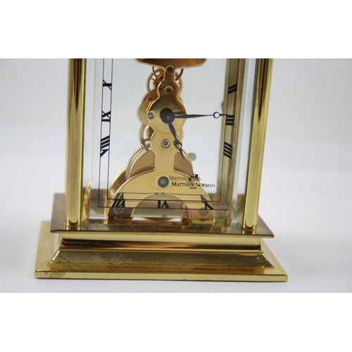 466 - Matthew Norman Skeleton Carriage Clock Key-Wind