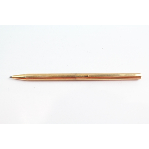 474 - Vintage S.T DUPONT Gold Plated Ballpoint Pen / Biro - G1EJ80