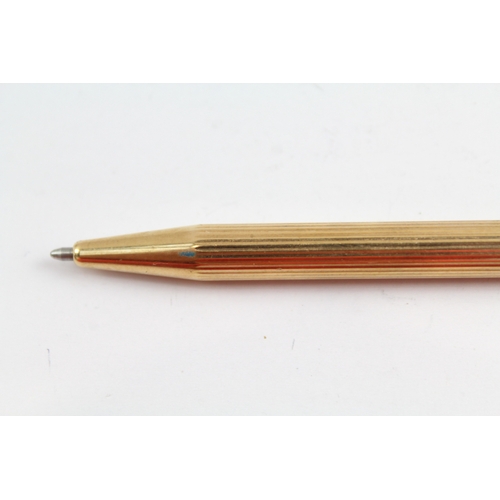 474 - Vintage S.T DUPONT Gold Plated Ballpoint Pen / Biro - G1EJ80