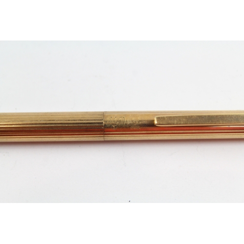 474 - Vintage S.T DUPONT Gold Plated Ballpoint Pen / Biro - G1EJ80