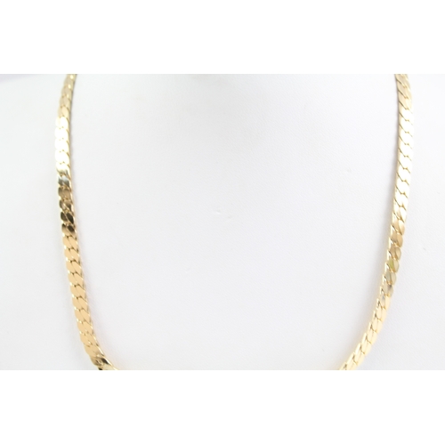 252 - Christian Dior Gold Tone Collar Necklace 26g