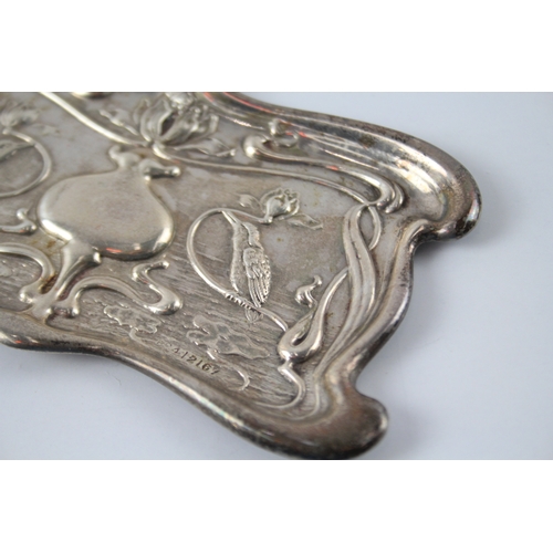 362 - Antique ART NOUVEAU 1903 Chester Sterling Silver Pin / Trinket Dish  (44g)