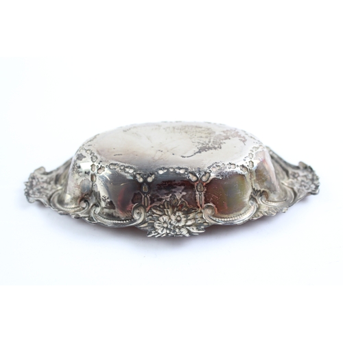 388 - Antique Late Victorian 1901 Birmingham Sterling Silver Bon Bon Trinket Dish 40g