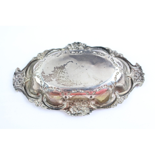 388 - Antique Late Victorian 1901 Birmingham Sterling Silver Bon Bon Trinket Dish 40g