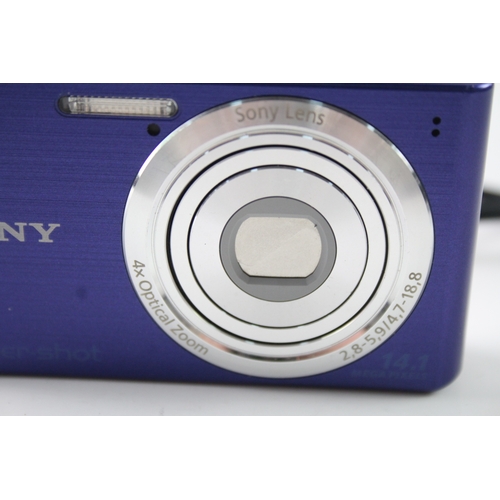 441 - Sony Cybershot DSC-W610 Digital Compact Camera Working w/ 4x Optical Zoom Lens