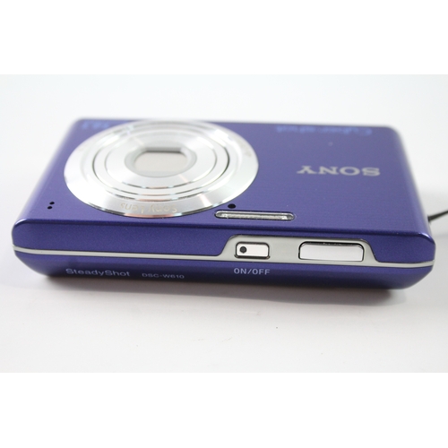 441 - Sony Cybershot DSC-W610 Digital Compact Camera Working w/ 4x Optical Zoom Lens