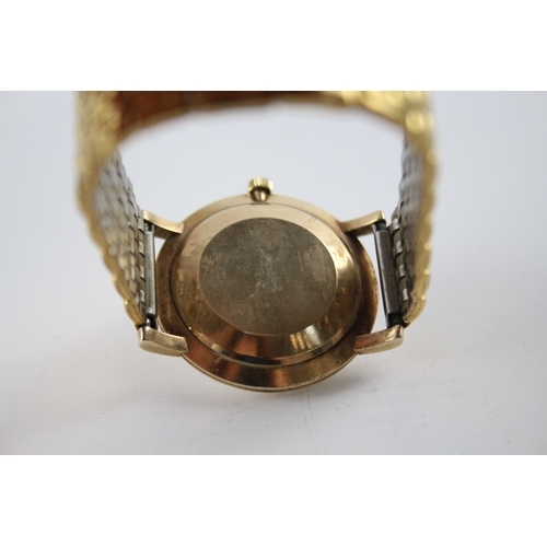 453 - Men's Vintage Omega 9ct Gold Watch Hand-Wind WATCH RUNS