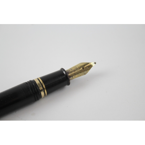 475 - Sheaffer Connoisseur Black Lacquer Fountain Pen w/ 18ct Gold Nib WRITING