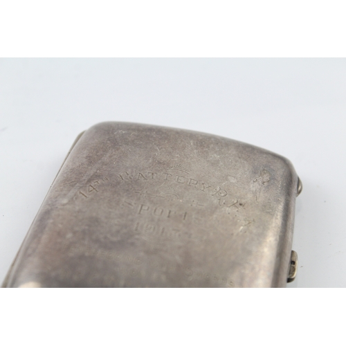 325 - Antique Hallmarked 1911 Birmingham Sterling Silver Cigarette Case (83g)