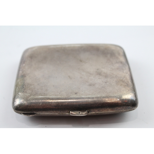 325 - Antique Hallmarked 1911 Birmingham Sterling Silver Cigarette Case (83g)