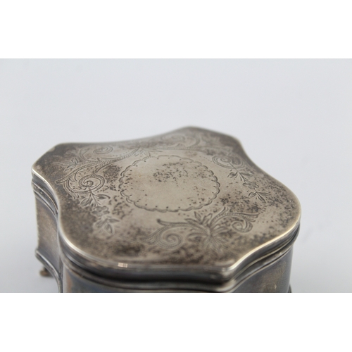 328 - Antique Hallmarked 1914 Chester Sterling Silver Jewellery / Trinket Box (125g)