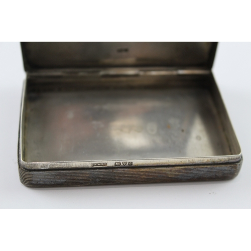 344 - Antique Edwardian 1903 Chester Sterling Silver Snuff / Cigarette Box (73g)