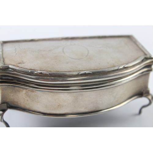 347 - Antique Hallmarked 1911 London Sterling Silver Jewellery / Trinket Box (170g)