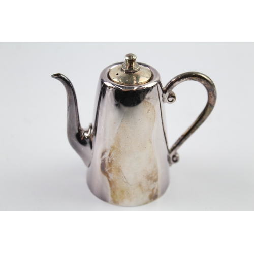 365 - Hallmarked 2000 Millennium Birmingham Sterling Silver Souvenir Small Teapot 118g