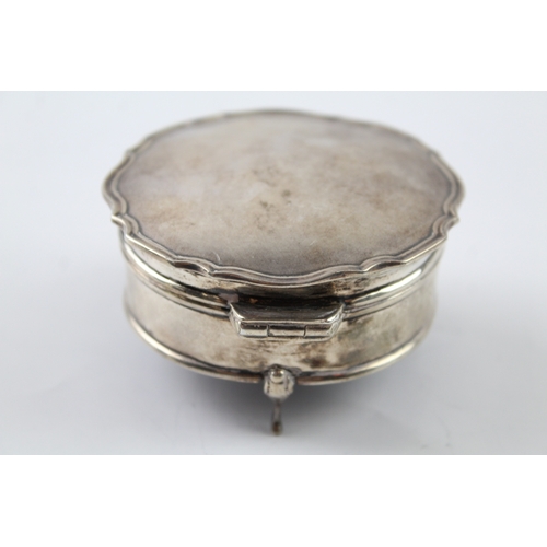 369 - Vintage Hallmarked 1925 Birmingham Sterling Silver Jewellery / Trinket Box 100g