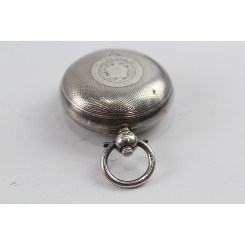 382 - Antique Victorian 1896 Birmingham Sterling Silver Single Sovereign Case (32g)