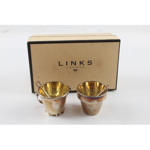 384 - LINKS OF LONDON .925 Sterling Silver Novelty Gardening Condiment Set 74g