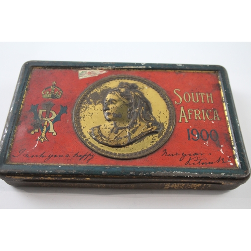 392 - Victorian 1900 Boer War Chocolate Tin