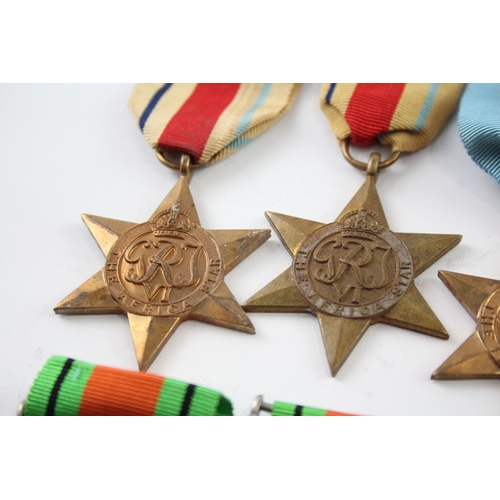 393 - WW2 Medals Inc Africa & Italy Stars Defence Medals x 10