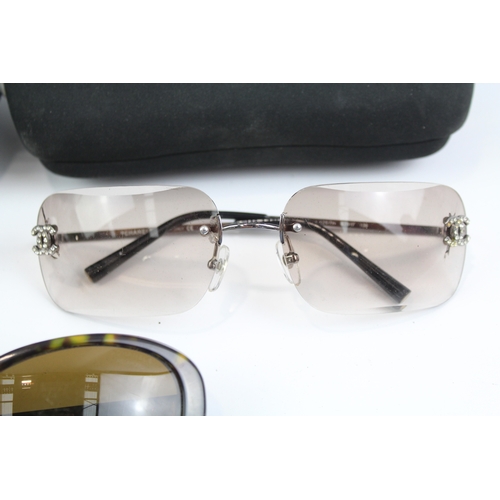 415 - Designer Sunglasses / Glasses Inc Chanel, Cases x 3