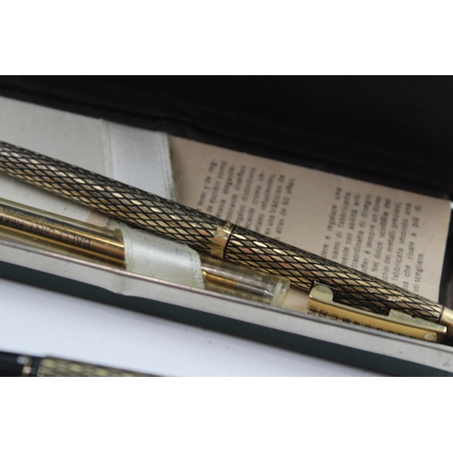 468 - Vintage Sheaffer Imperial 14ct Gold Plated Fountain Pen w/ 14ct Gold Nib Etc