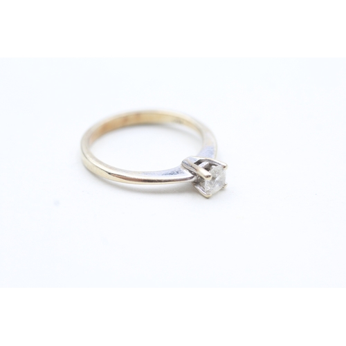 191 - 18ct gold diamond solitaire ring (2.7g) Size N