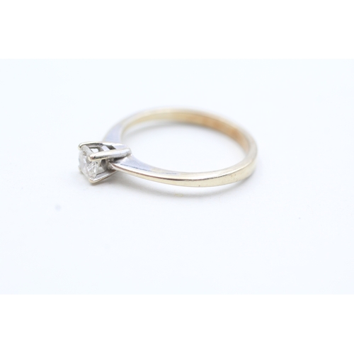 191 - 18ct gold diamond solitaire ring (2.7g) Size N