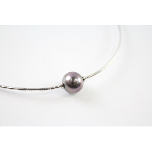 15 - .950 platinum cultured pearl necklace (14.2g) Size