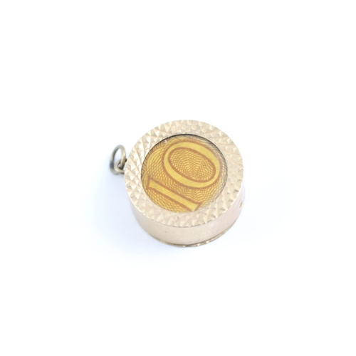 32 - 9ct gold money charm (3.4g) Size