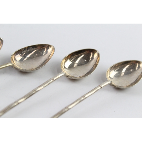 325 - 5 x Antique Stamped .900 Chinese Silver Tack Hing Spoons (59g)