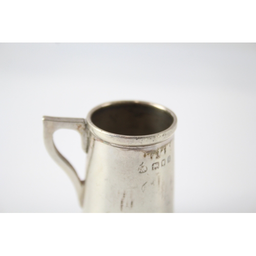 334 - Antique Hallmarked 1922 London Sterling Silver Small Novelty Tankard (35g)