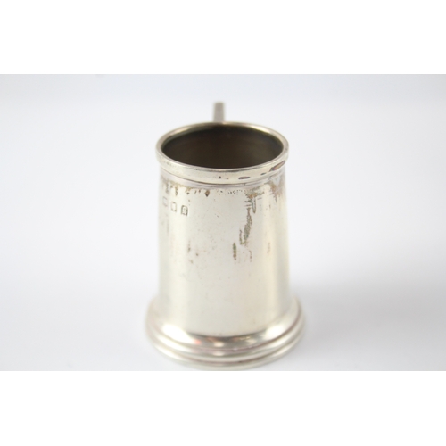 334 - Antique Hallmarked 1922 London Sterling Silver Small Novelty Tankard (35g)