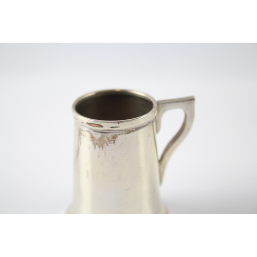 334 - Antique Hallmarked 1922 London Sterling Silver Small Novelty Tankard (35g)