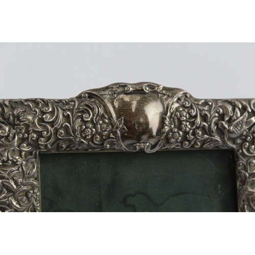 363 - Late Victorian 1901 Birmingham Sterling Silver Square Photograph Frame 479g