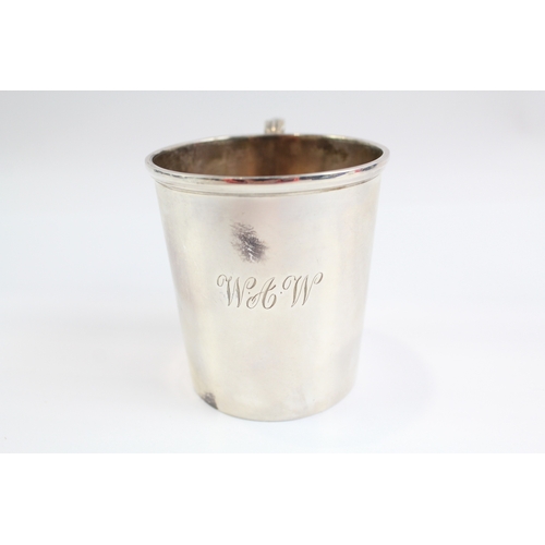 384 - Antique Hallmarked 1918 Sheffield Sterling Silver Christening Cup (139g)