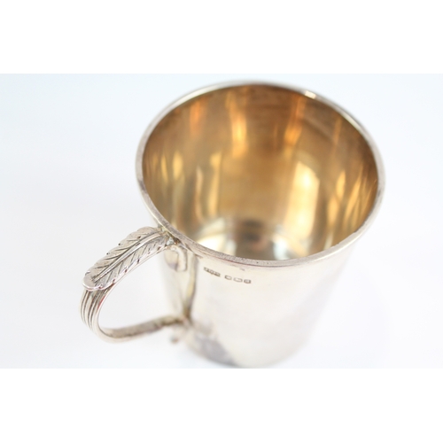 384 - Antique Hallmarked 1918 Sheffield Sterling Silver Christening Cup (139g)